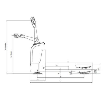 DELACCO Električni paletni viličar 1500-1800kg 1