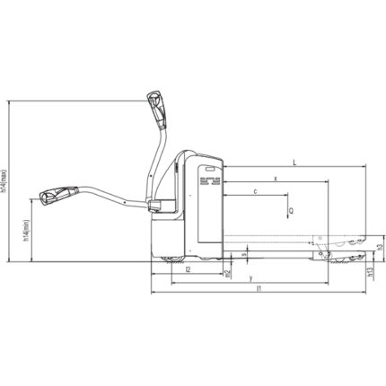 DELACCO Elektro paletni viličar 1800kg AC 1