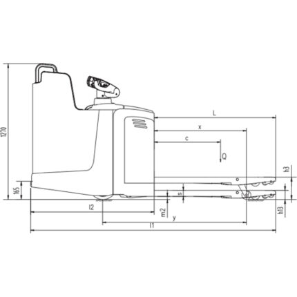 DELACCO Električni paletni viličar 2000kg AC EPS 1