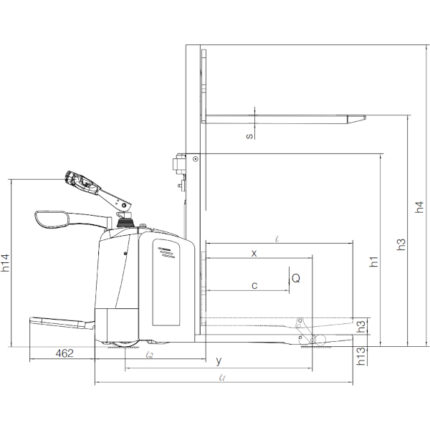 DELACCO Električni viličar 2000kg 1600-2500mm AC EPS 2
