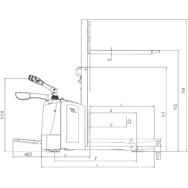 DELACCO Električni viličar 2000kg 1600-2500mm AC EPS 2