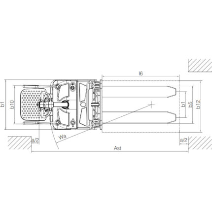 DELACCO Električni viličar 2000kg 1600-2500mm AC EPS 1