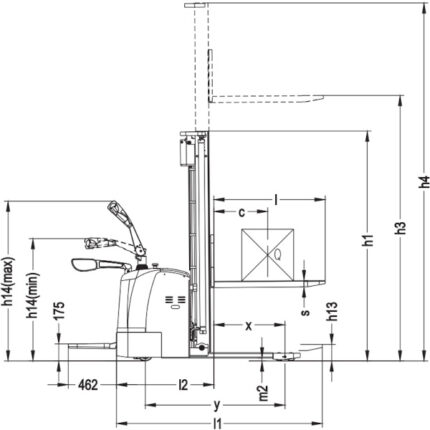 DELACCO EVV10-P/EVV12-P/EVV15-P Električni visokopodizni viličar 1600-5600mm 1