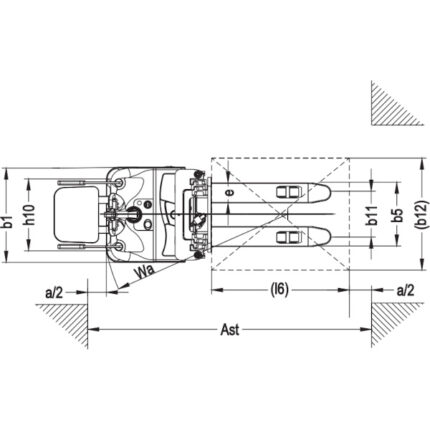 DELACCO EVV10-P/EVV12-P/EVV15-P Električni visokopodizni viličar 1600-5600mm 2