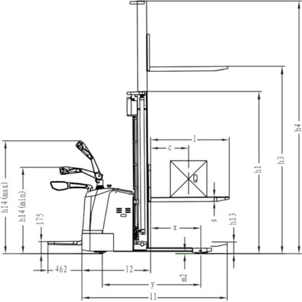 DELACCO EVV20-P Električni visokopodizni viličar 2000kg AC EPS 2