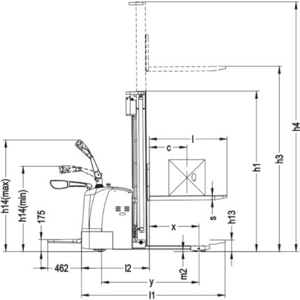 DELACCO EVVP12C-P/EVVP15C-P Električni viličar s protuutegom 1250-1500kg 1