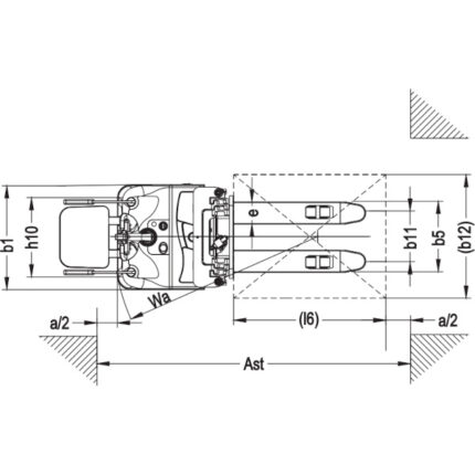 DELACCO EVVP12C-P/EVVP15C-P Električni viličar s protuutegom 1250-1500kg 2