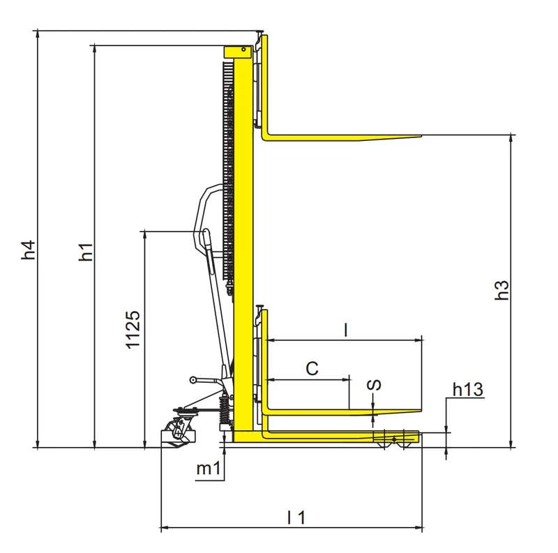 DELACCO_RVV500-DSV_RVV1000-DSV_ručni_visokopodizni_viličar_sa_raširenim_donjim_vilicama_skica_1_resized_800x800