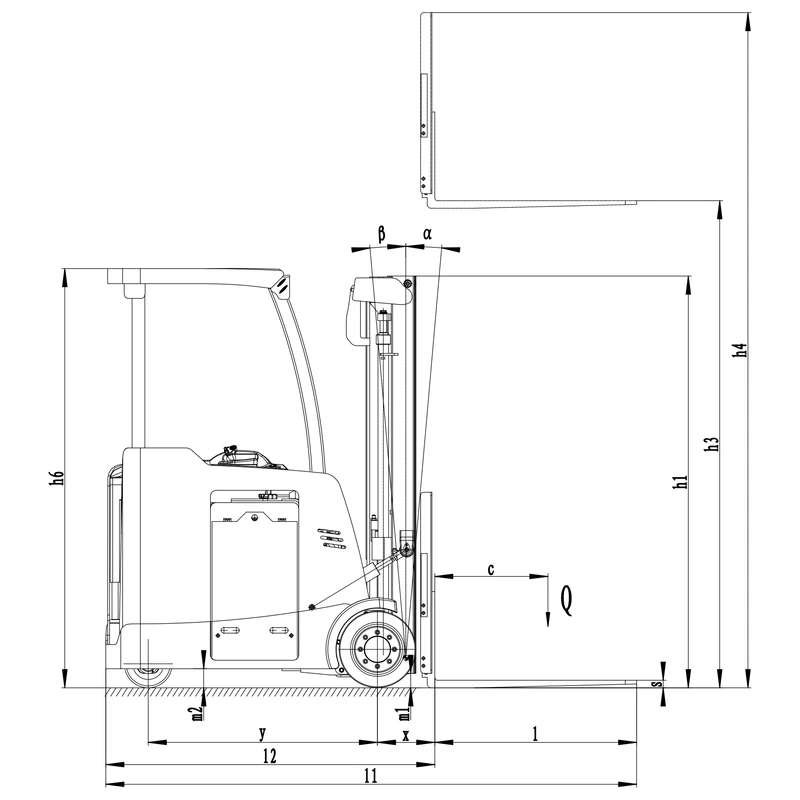 ECV20ST_stand-up_električni_čeoni_viličar_crtež_1_resized_800x800