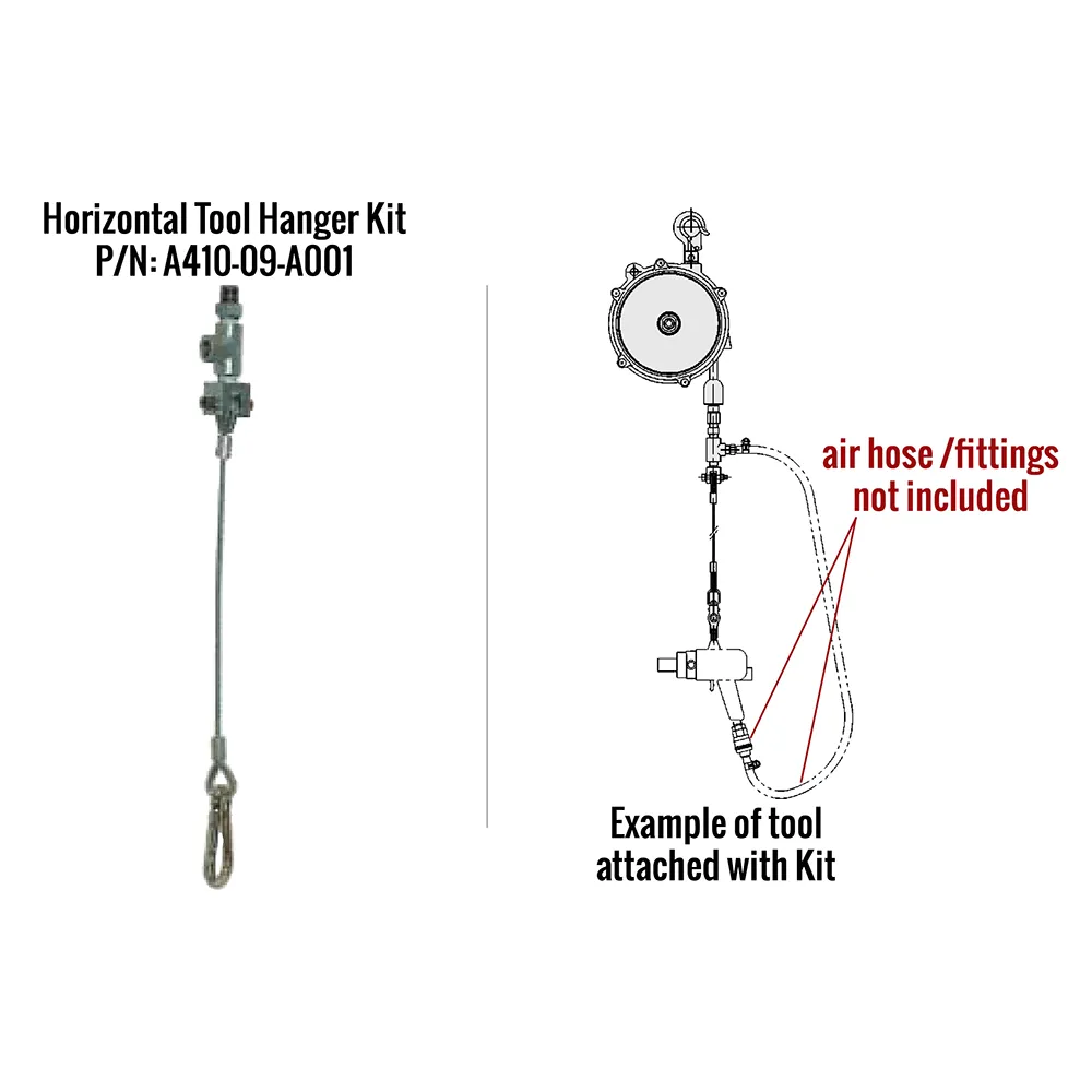 opružni balanser za pneumatske alate ENDO THB-65 nosivost od 5 do 6.5kg dužina crijeva 1.3m