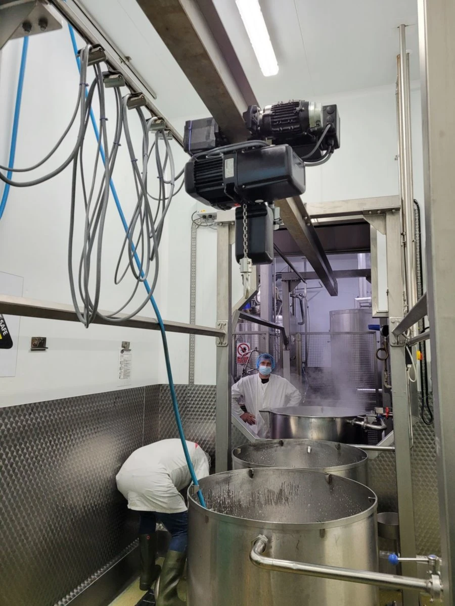 GIS GPR500-GMFR elektricna lancana dizalica otporna na koroziju elektricna dizalica za prehrambenu industriju elektricna dizalica za farmaceutsku industriju