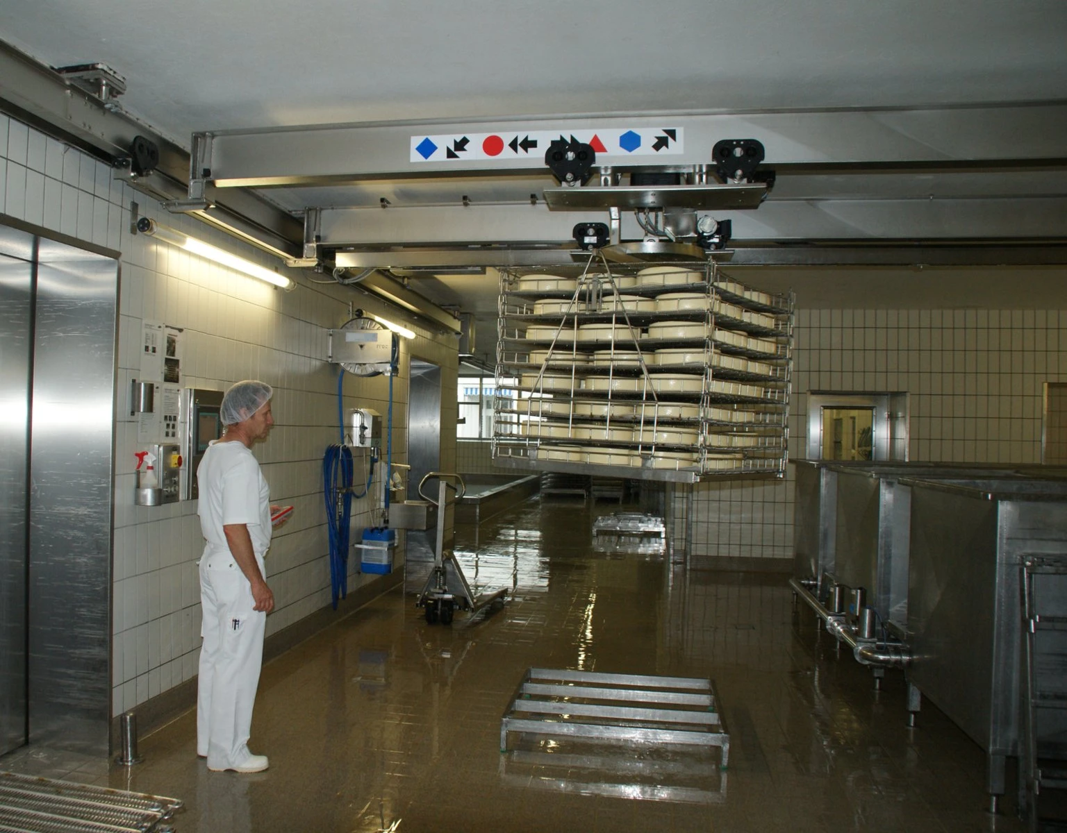 GIS GPR500-GMFR elektricna lancana dizalica otporna na koroziju elektricna dizalica za prehrambenu industriju elektricna dizalica za farmaceutsku industriju