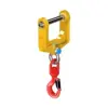 a yellow hook with a red hook