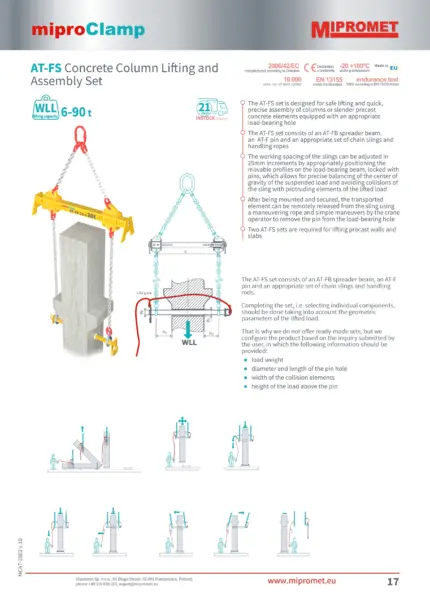 AT-FS Sistem za montažu stupova | daljinsko otpuštanje